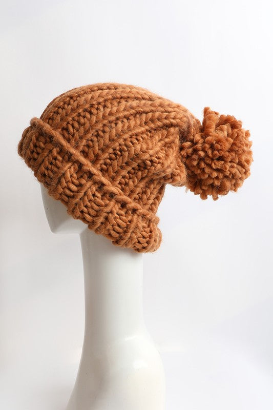 Cozy and Soft Chunky Cable Knit Beanie