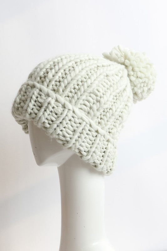 Cozy and Soft Chunky Cable Knit Beanie