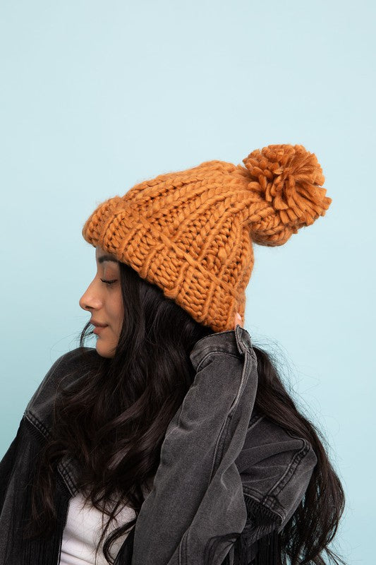 Cozy and Soft Chunky Cable Knit Beanie