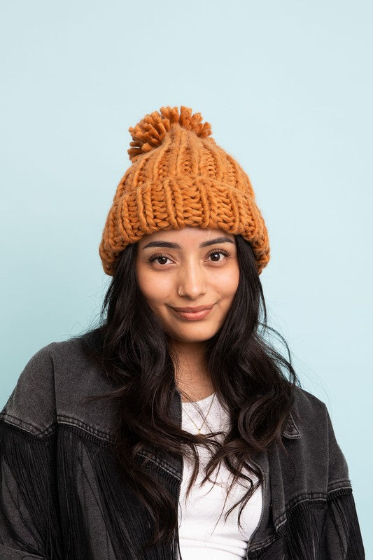 Cozy and Soft Chunky Cable Knit Beanie