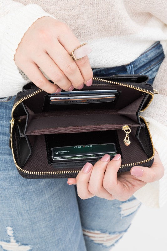 Easy On-the-Go Cross Body Convertible Wallet