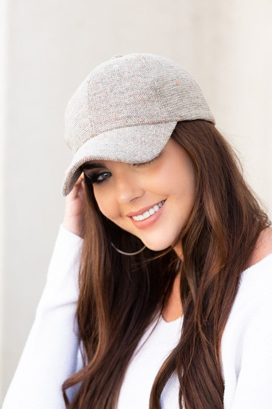 Ball Game Babe Fall Tweed Ball Cap