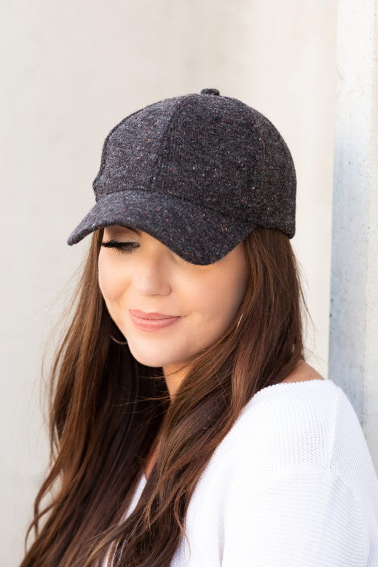 Ball Game Babe Fall Tweed Ball Cap