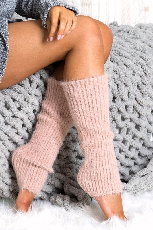 Sweet and Cozy Eyelash Leg Warmers