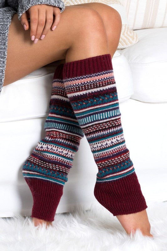 Fireside Fairisle Legwarmers