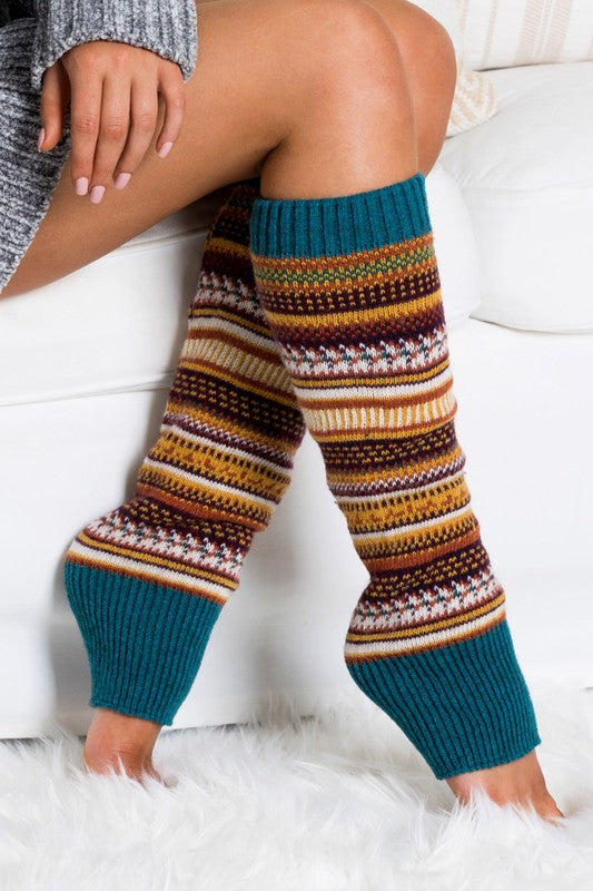 Fireside Fairisle Legwarmers