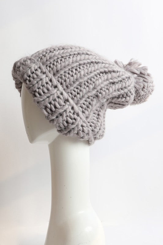 Cozy and Soft Chunky Cable Knit Beanie
