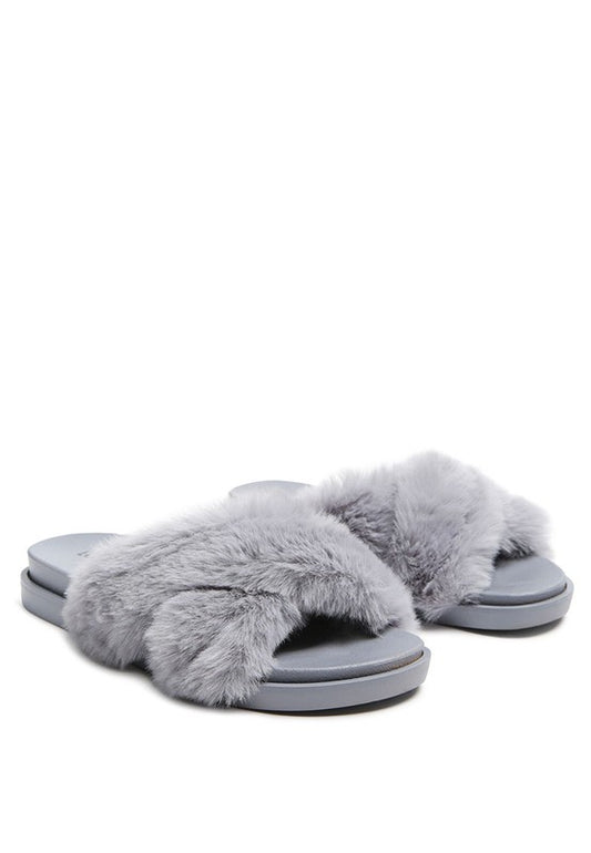 Fluffy Slip-on Casual Slipper Flats