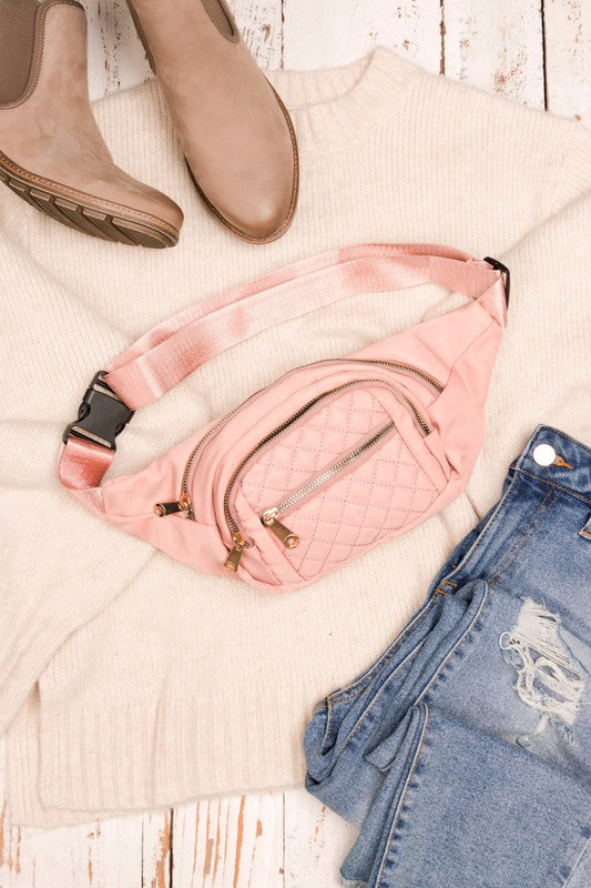 Cozy and Chic Quilted Belt Sling Bum Bag