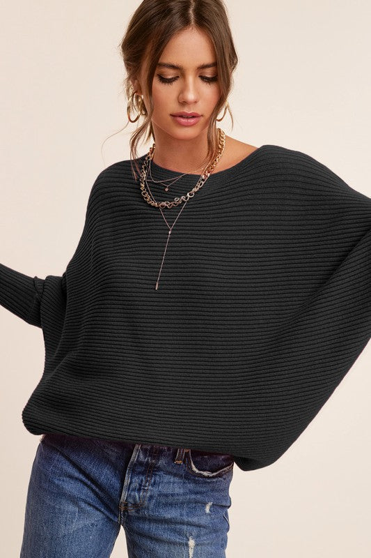 The Mae Slouchy Boatneck Sweater