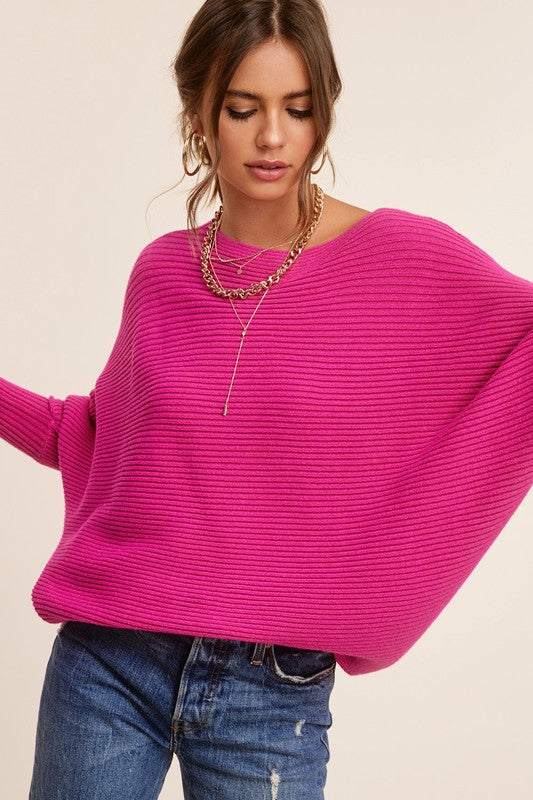 The Mae Slouchy Boatneck Sweater