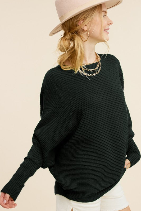 The Mae Slouchy Boatneck Sweater