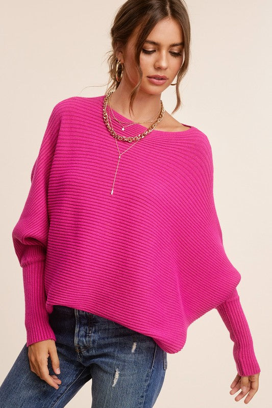 The Mae Slouchy Boatneck Sweater