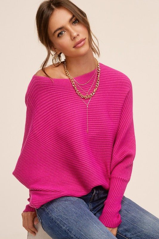 The Mae Slouchy Boatneck Sweater