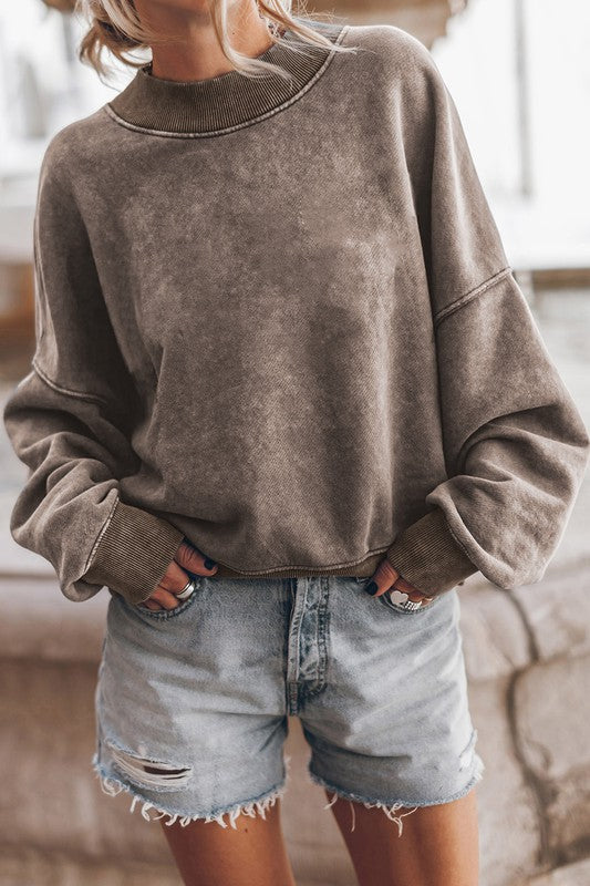 90's Mineral Washed Acid Dyed Sweatshirt Pullover