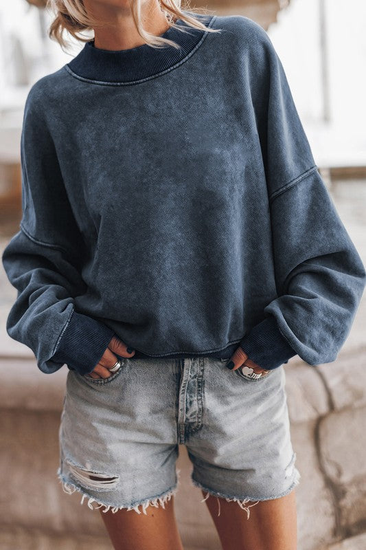 90's Mineral Washed Acid Dyed Sweatshirt Pullover