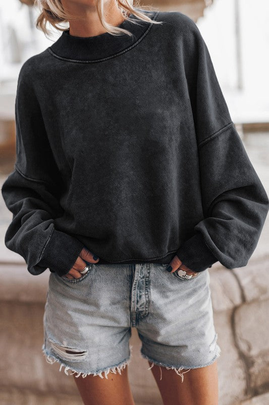 90's Mineral Washed Acid Dyed Sweatshirt Pullover