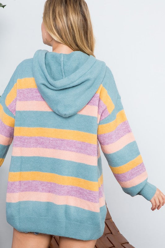 Oversized Colorful Candy Pop Hoodie