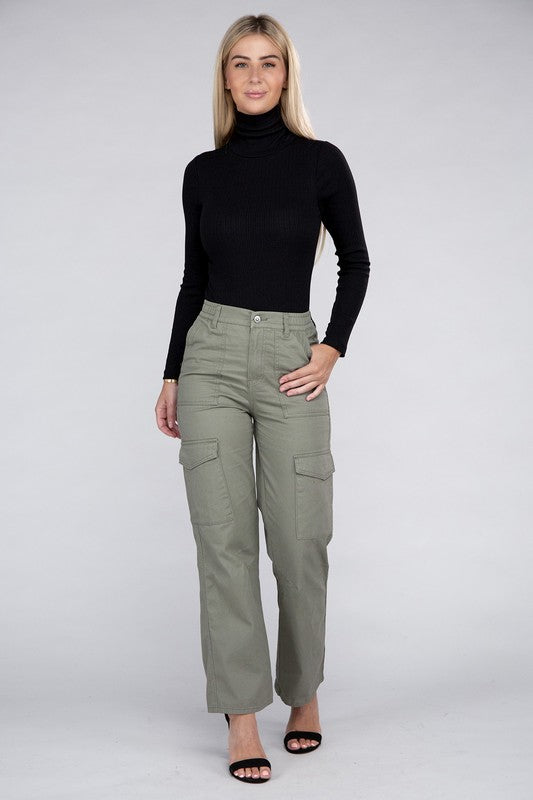 She's the Boss Everyday Wear Elastic-Waist Cargo Pants