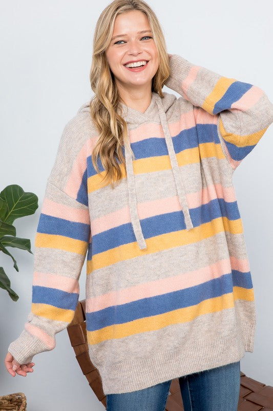 Oversized Colorful Candy Pop Hoodie