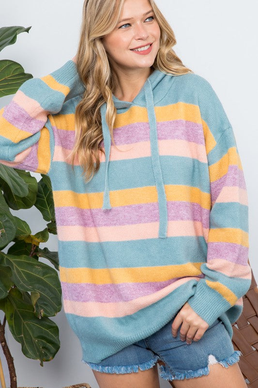 Oversized Colorful Candy Pop Hoodie