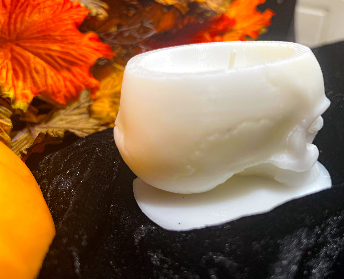 Handcrafted Skull Candle | Cozy Home Decor | Unique Halloween Gift | Coconut Wax Candle