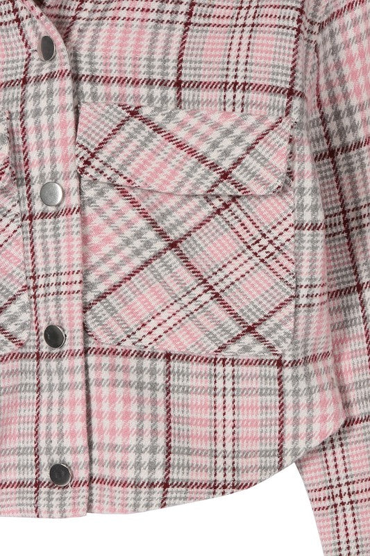 Preppy Passion Plaid crop jacket