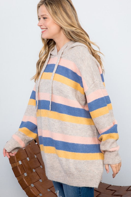 Oversized Colorful Candy Pop Hoodie