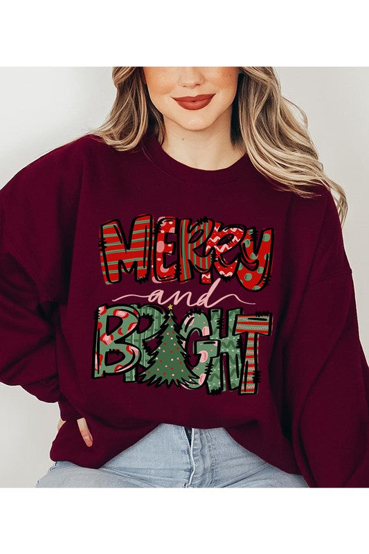 Merry and Bright Holiday Sweatshirt