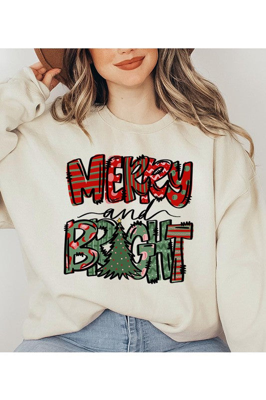 Merry and Bright Holiday Sweatshirt