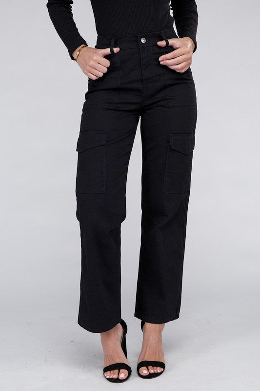 She's the Boss Everyday Wear Elastic-Waist Cargo Pants