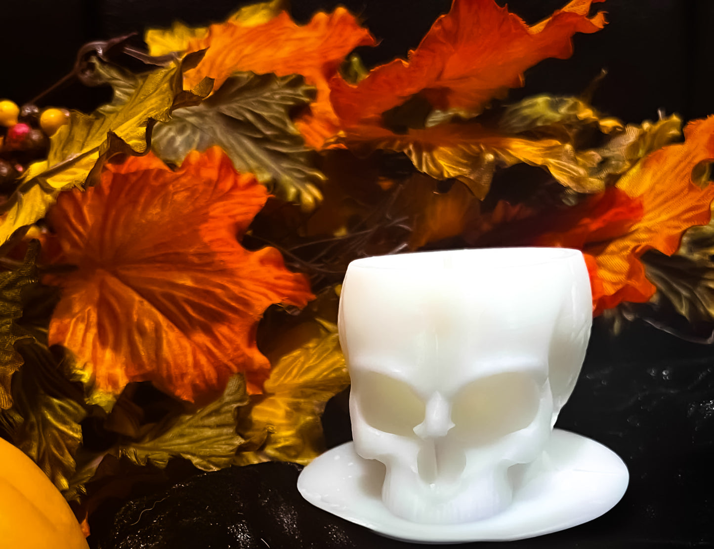 Handcrafted Skull Candle | Cozy Home Decor | Unique Halloween Gift | Coconut Wax Candle