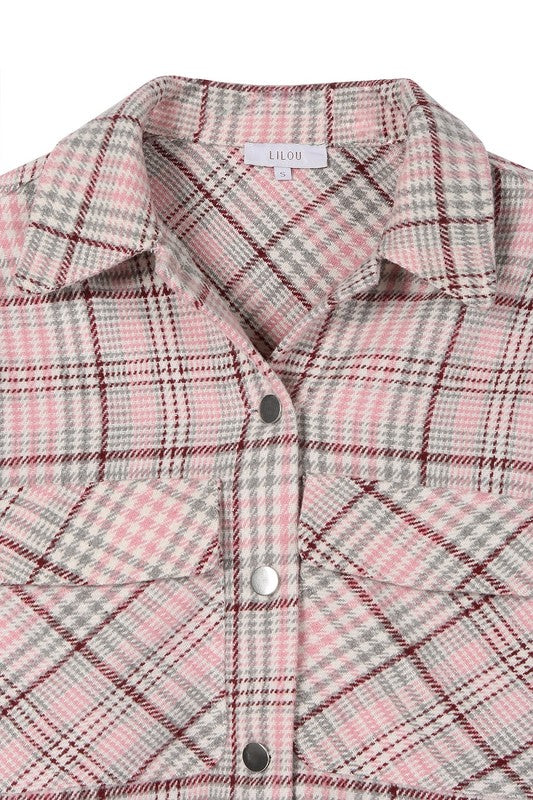 Preppy Passion Plaid crop jacket