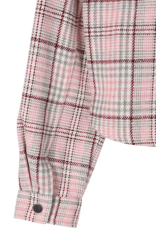 Preppy Passion Plaid crop jacket