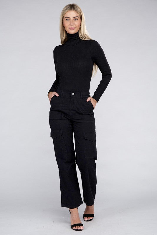 She's the Boss Everyday Wear Elastic-Waist Cargo Pants