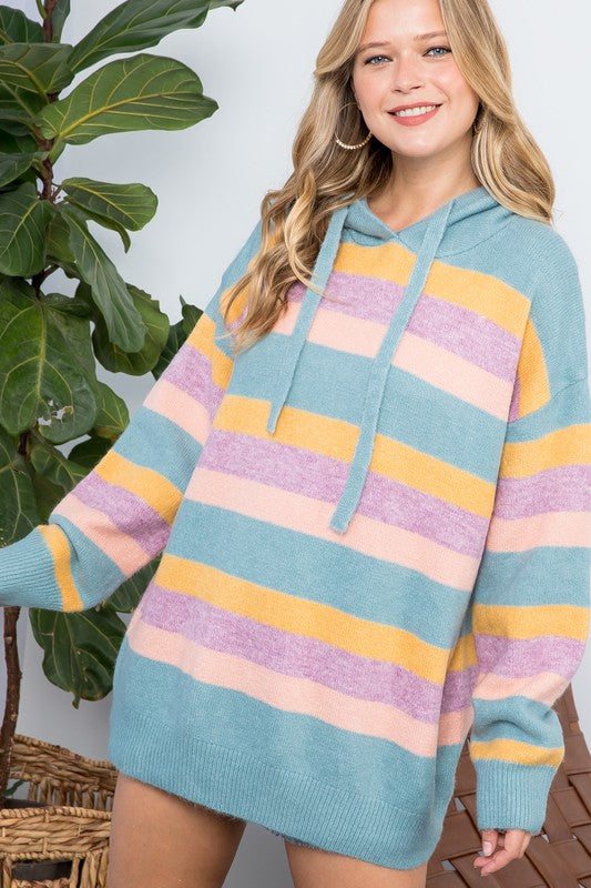 Oversized Colorful Candy Pop Hoodie