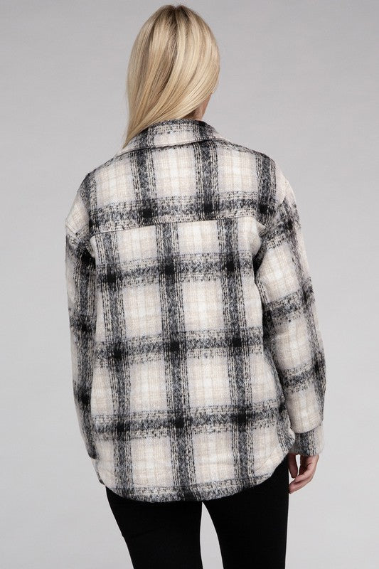 Autumn Spice Cozy Plaid Flannel Shacket