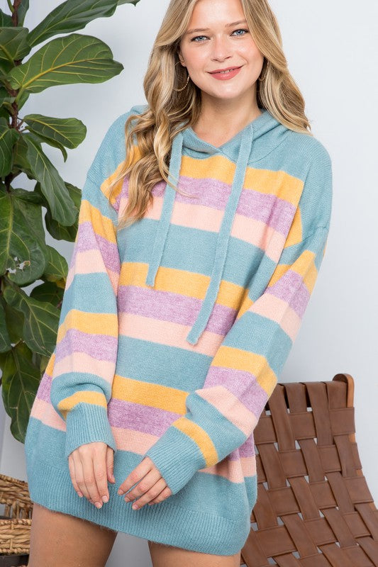 Oversized Colorful Candy Pop Hoodie