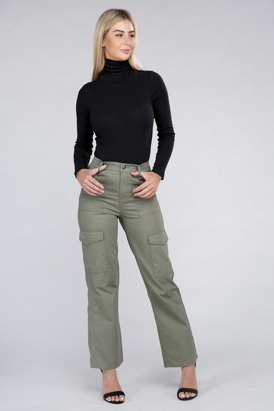 She's the Boss Everyday Wear Elastic-Waist Cargo Pants