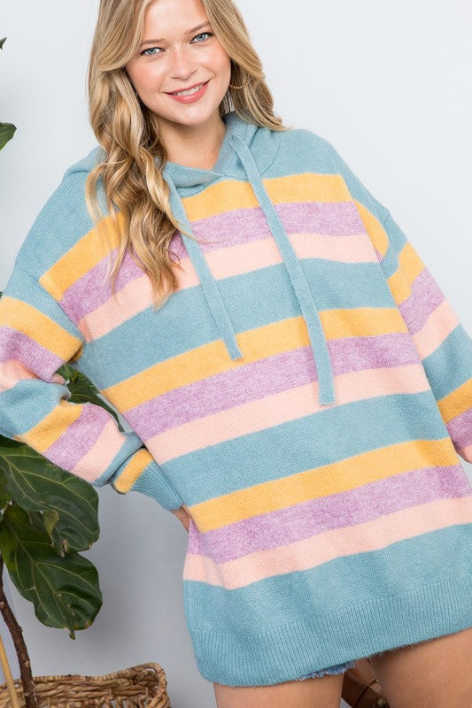 Oversized Colorful Candy Pop Hoodie