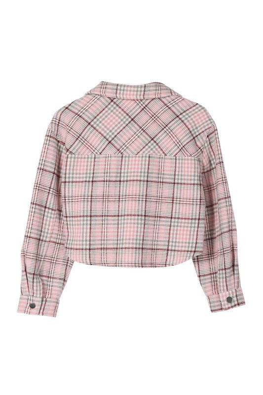 Preppy Passion Plaid crop jacket